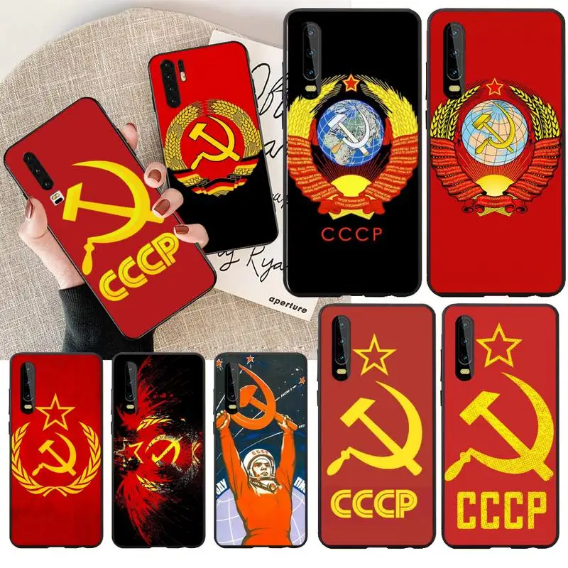 

PENGHUWAN Soviet Union USSR Flag DIY Printing Phone Case cover Shell for Huawei Honor 20 10 9 8 8x 8c 9x 7c 7a Lite view pro