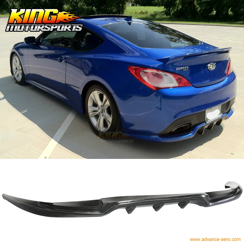 Спортивный Чехол бампер для hyundai Genesis купе подходит 10 12 черный полиуретан|rear bumper