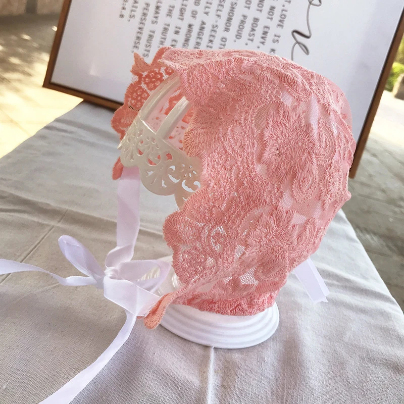 Кружевная шапочка для новорожденного малыша Фотография реквизит маленьких