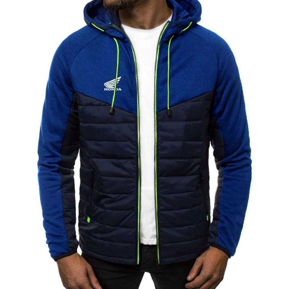 

2020 Mens Honda Car Logo Hoodies For Man Print Hooded Jackets Zipper Spring Autumn Fashion Warm Fleece Padded Popular Coats