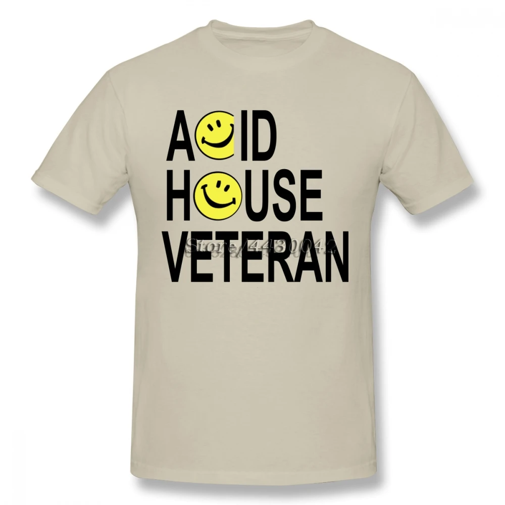 Acid футболка ветерана для Для мужчин размера плюс хлопок Футболка команды 4XL 5XL 6XL