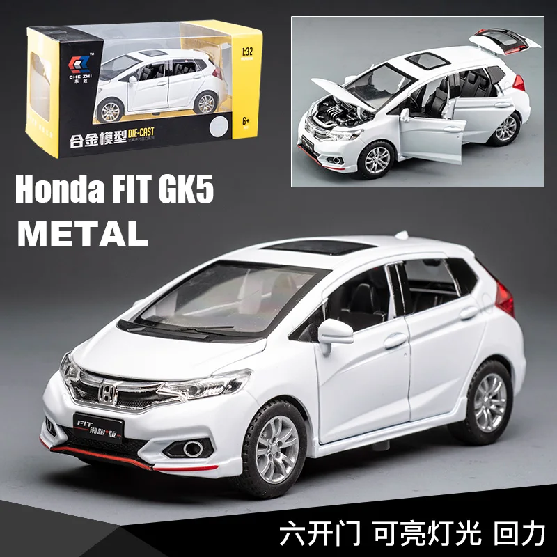 

Honda Fit Alloy Car Model Six-Door Children's Alloy Warrior Toy Car Car Car Simulation Car Model