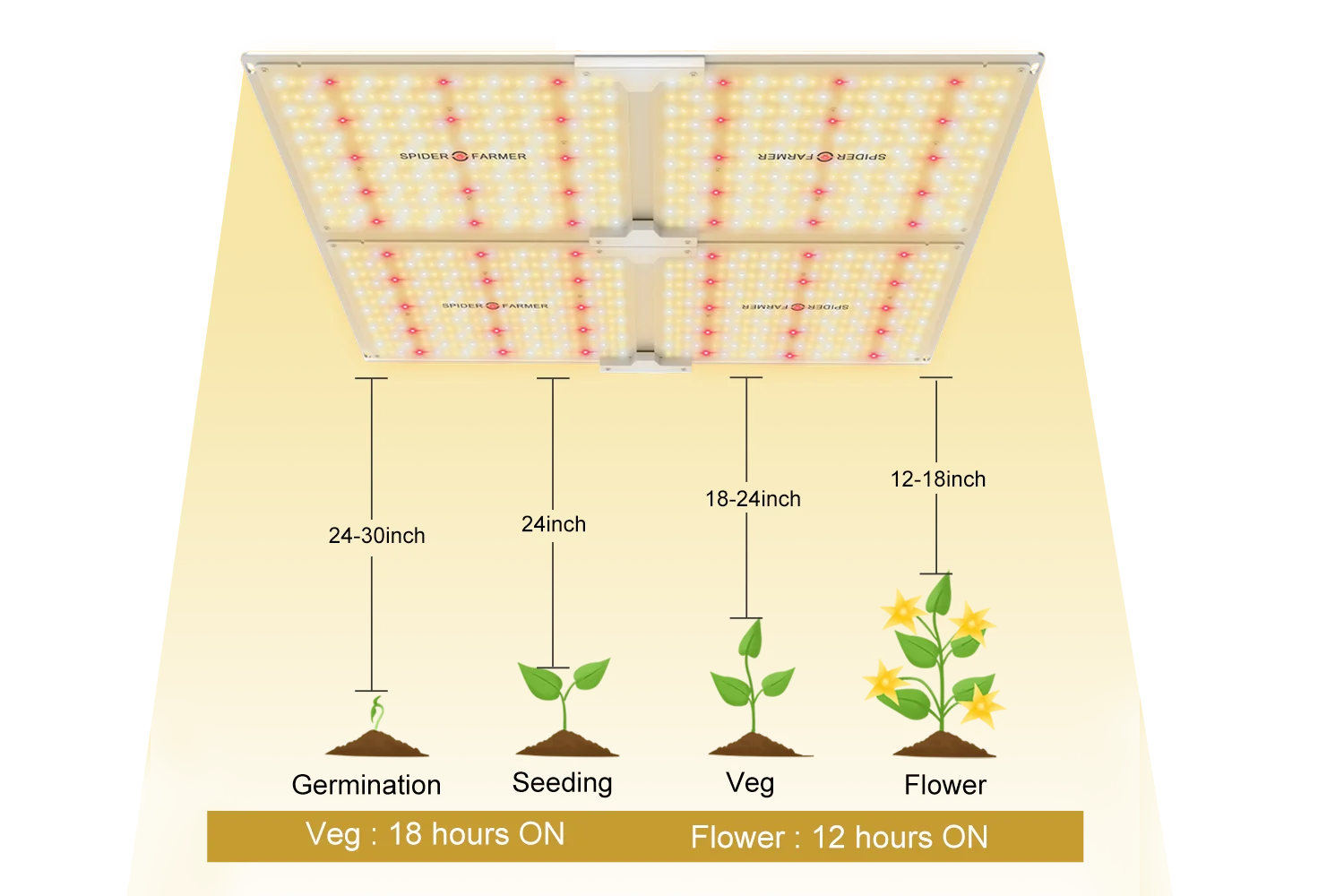 Растущие лампы Led Grow Light 4000 Вт паук фермер Квантовая доска полный спектр для выращивания растений samsung LM301B Meanwell
