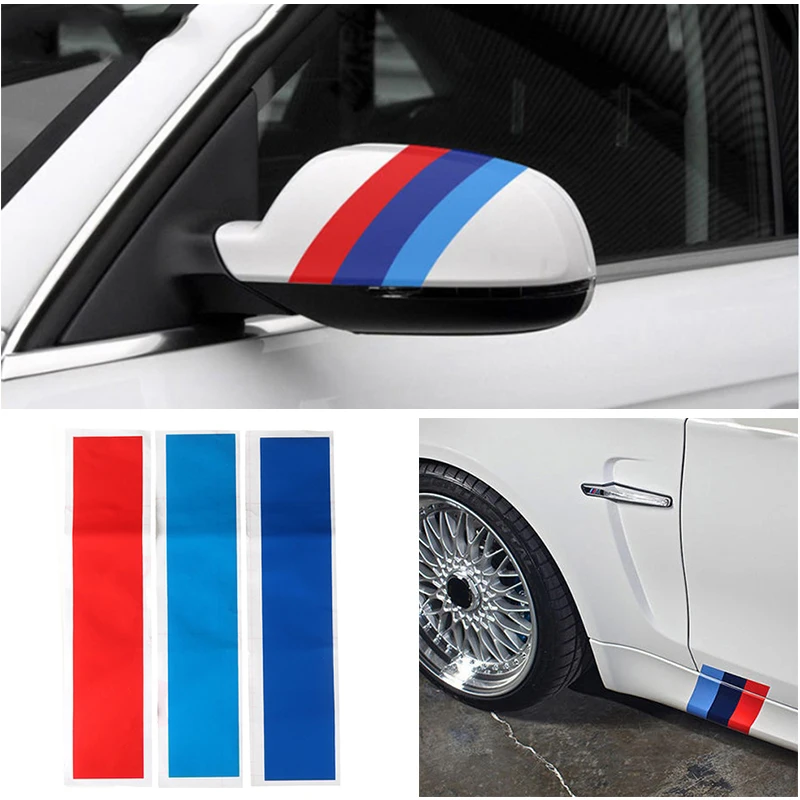 

Наклейки в полоску для радиатора BMW M3 M5 M6 E46, 3 шт., 25 х5 см