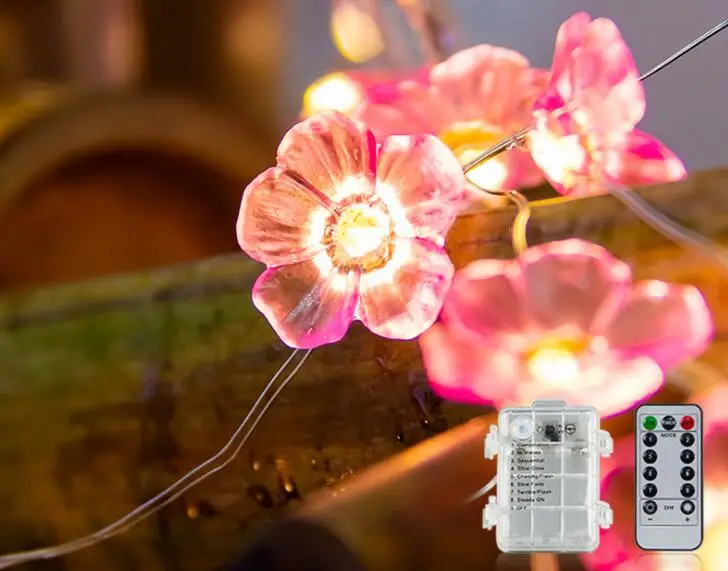 

Светодиодный ная лента из медной проволоки в форме цветка вишни