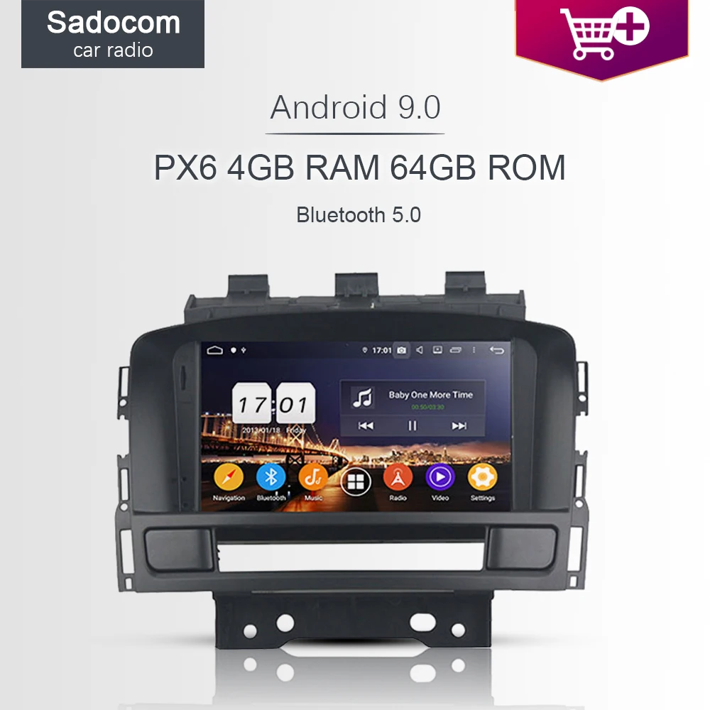 Автомобильный DVD-плеер PX6 DSP 2 din Android 2010 8 ядер 4 Гб + 64 ГБ GPS Авторадио Bluetooth для Buick