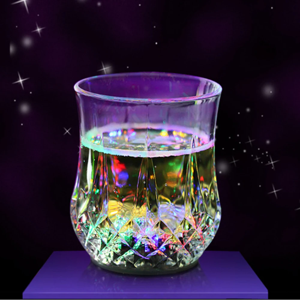 

Light Up Cups Fun LED Flash Drinking Transparent Acrylic Glasses Cups Blinking Glowing Barware for Bar Birthdays Weddings Party