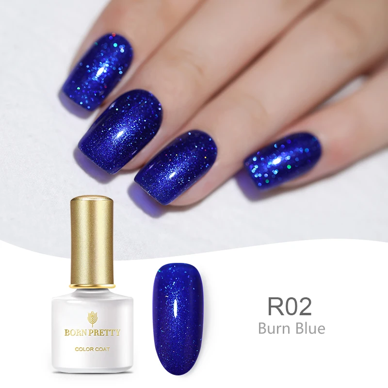 BP-R02 Born pretty, голографическая УФ-гель для ногтей Базовое покрытие и верхнее покрытие набор 6 мл Сияющий лазер замочить от маникюра Гель-лак для нейл-арта УФ-гель - Цвет: BP-R02