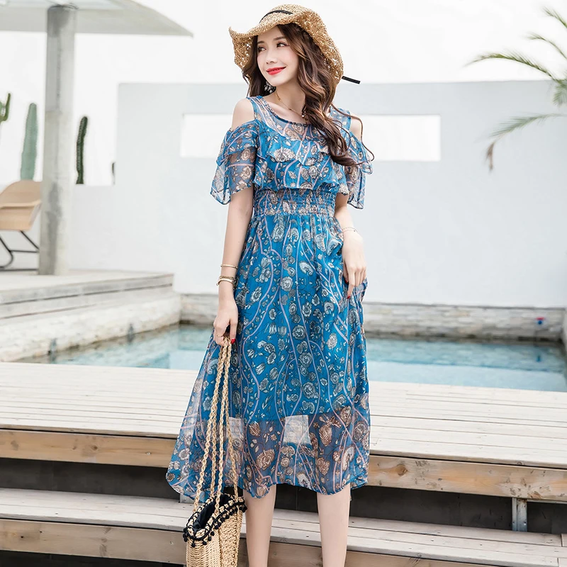 2021 размера плюс элегантная женская обувь в Корейском стиле Платья вечерние с