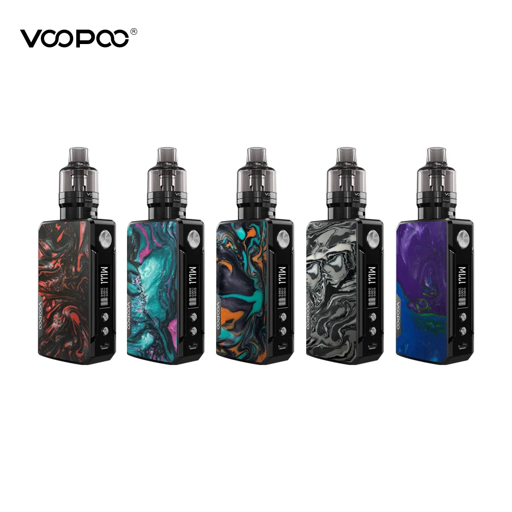 Набор для вейпа VOOPOO Drag 2 177 Вт обновленная версия Platinum / Black Mod 4 5 мл PnP Pod Tank
