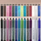 Подводка-карандаш водостойкая DNM для век, 14 цветов, Стойкая подводка-карандаш для век с жемчужинами, не цветущий карандаш для век, косметика, косметика