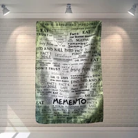 memento mori classic movie poster wall art vintage decorative banner flag movie theater bar cafe hanging painting tapestry