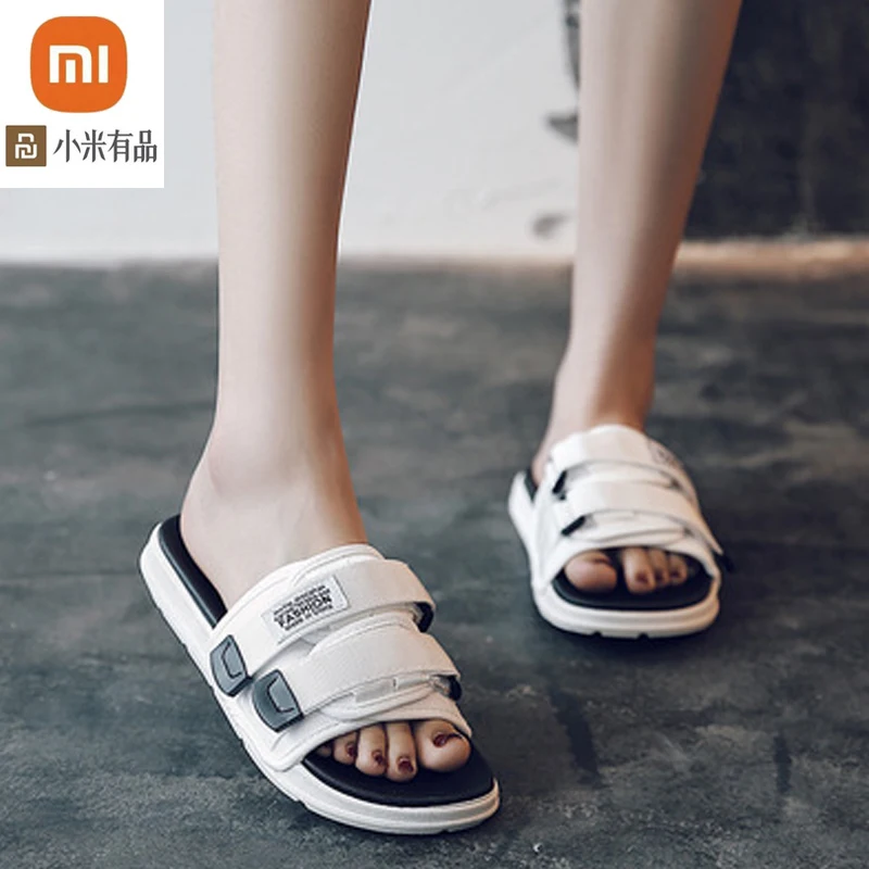

Сандалии и тапочки xiaomi youpin для улицы, Нескользящие, сетчатые, красные, удобные, однотонные, для мужчин и женщин