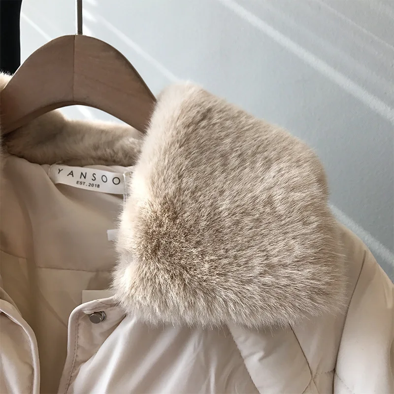 Mooirue осень зима уличная куртка пальто Femme длинная хлопковая стеганая одежда со стразами свободная пуховая хлопковая свободная парка
