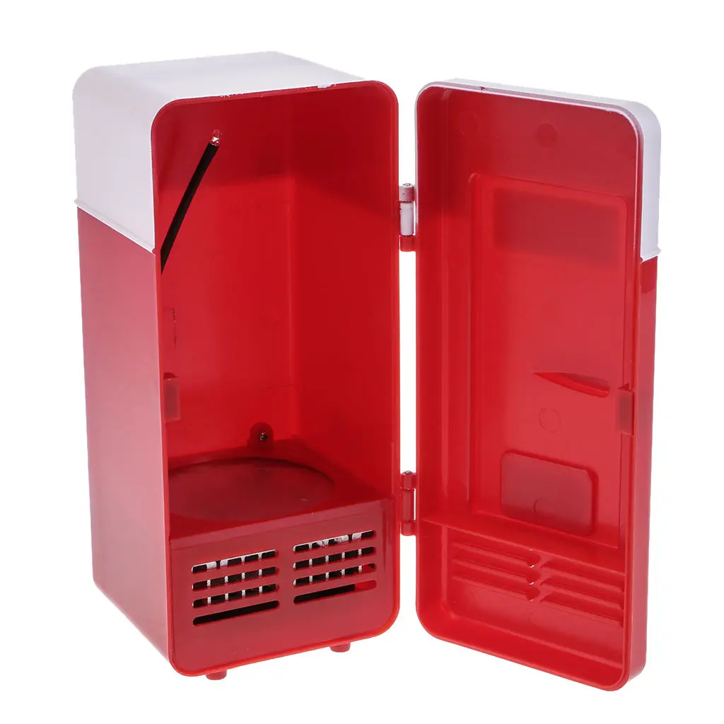 Portable Car Mini Fridge 5V Heat and Cool USB Refrigerator LED Light | Refrigerators