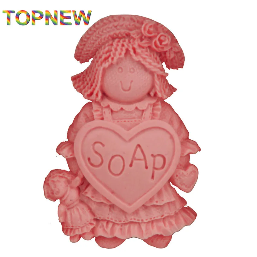 Каваи милая маленькая принцесса Силиконовые формы для торта антипригарное