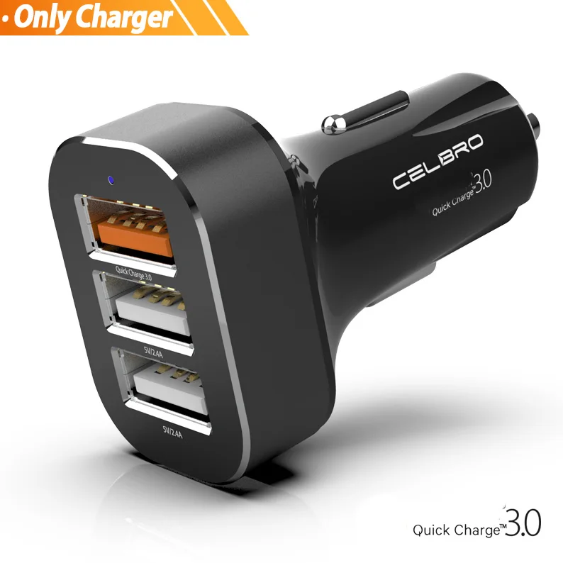 3 USB Car Charger Быстрая зарядка QC 3,0 Автомобильное зарядное устройство мульти USB Автомобильное зарядное устройство для мобильного телефона Xiaomi LG sony Быстрая зарядка Cargador автомобильное зарядное устройство 3 USB - Тип штекера: 3 USB Car Charger