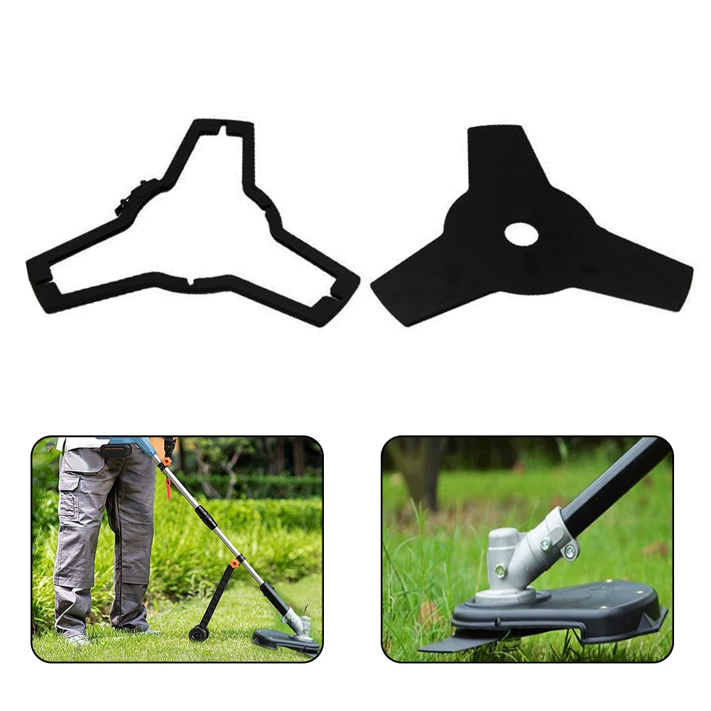 

3-Tooth Trimmer Saw Lawn Mower Shear Slice Replacement Parts With Cover Compatible With Stihl, Ego, Oregon And Hitachi Trimmer