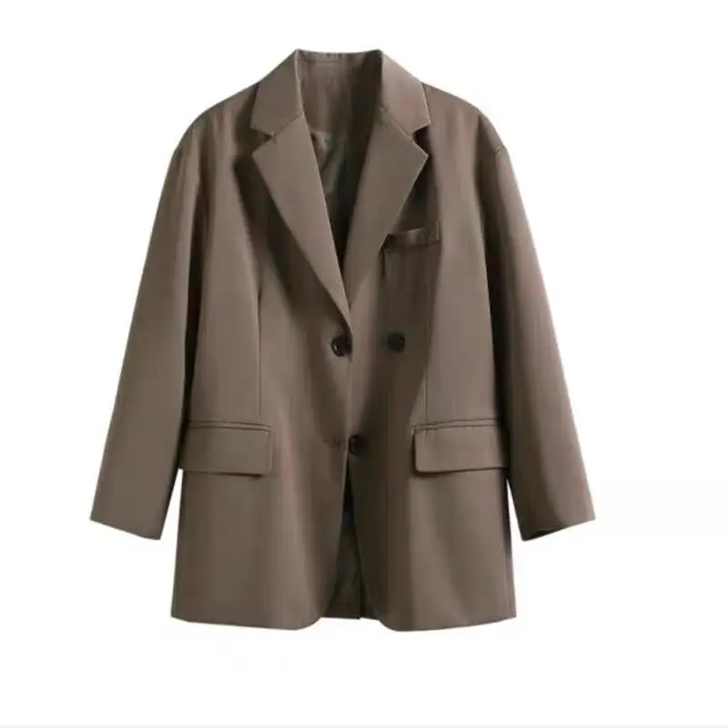 

Blazer Women Casual Retro Elegant Ins Blazers Womens Trendy Daily Chic Ulzzang Outwear Ladies Fashion All-match Streetwear New