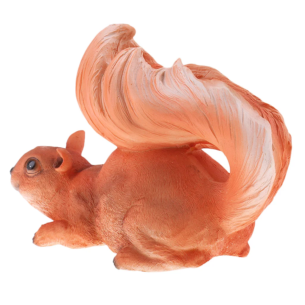 

Squirrel Resin Resin Figurine Animal Statues Decoration Lawn Garden Home Office