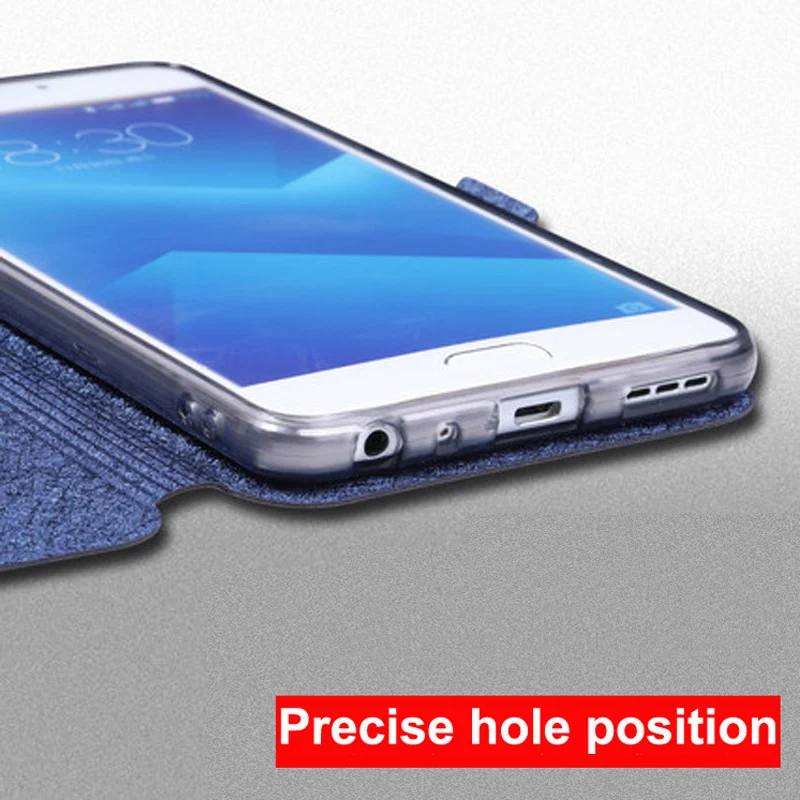 Чехол с открытым окошком для Meizu M5 Note/Meizu Meilan Note 5 &quotЧехол из искусственной кожи