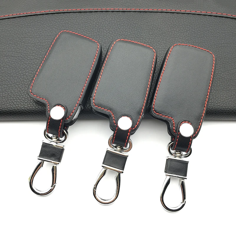 

For Toyota Camry Corolla Avalon Rav4 Land Cruiser Leather Car Remote Key Holder Protector 2/3/4 Buttons Key Fob Shell Cover Case