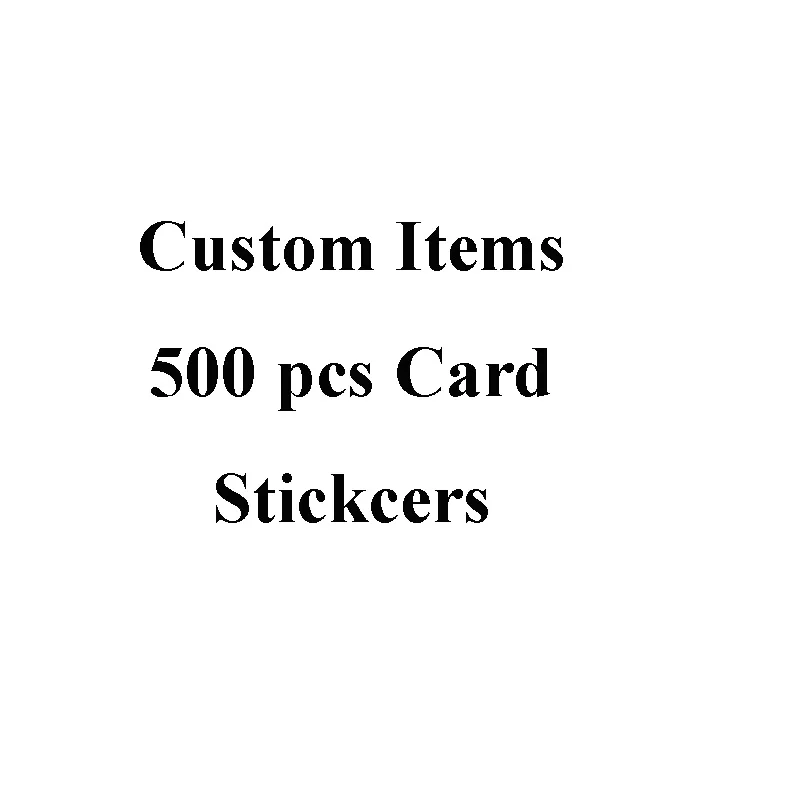 

500 pcs/set Customed Card Stickers