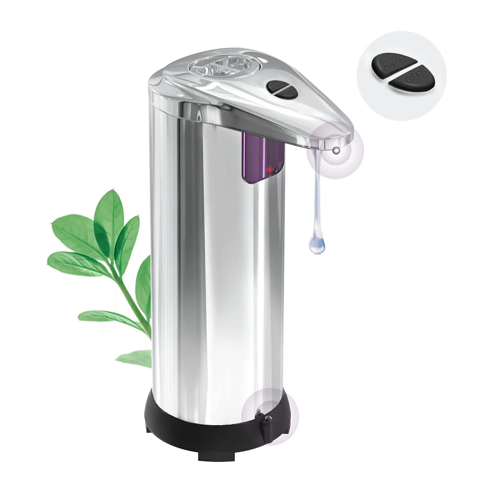 

Диспенсер для жидкого мыла, из алюминиевого сплава, 400 мл