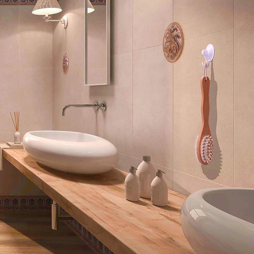 

Natural Long Wood Wooden Body Brush Massager Bath Shower Back Spa Scrubber Natural Wood Bath Body Brush Cleaning Tool#40