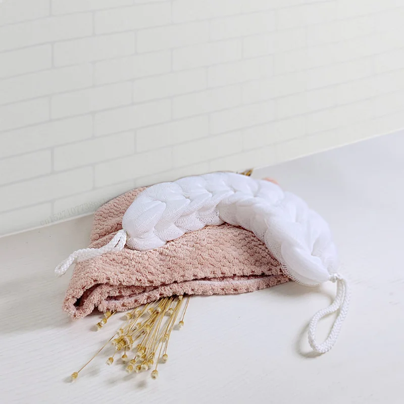 

Xiaomi mijia Youpin Qualitell Shower Cleaning Towel Bath Shower Sponge Elongated Bathing Tool Body Cleaning Bath Ball Mesh Foam