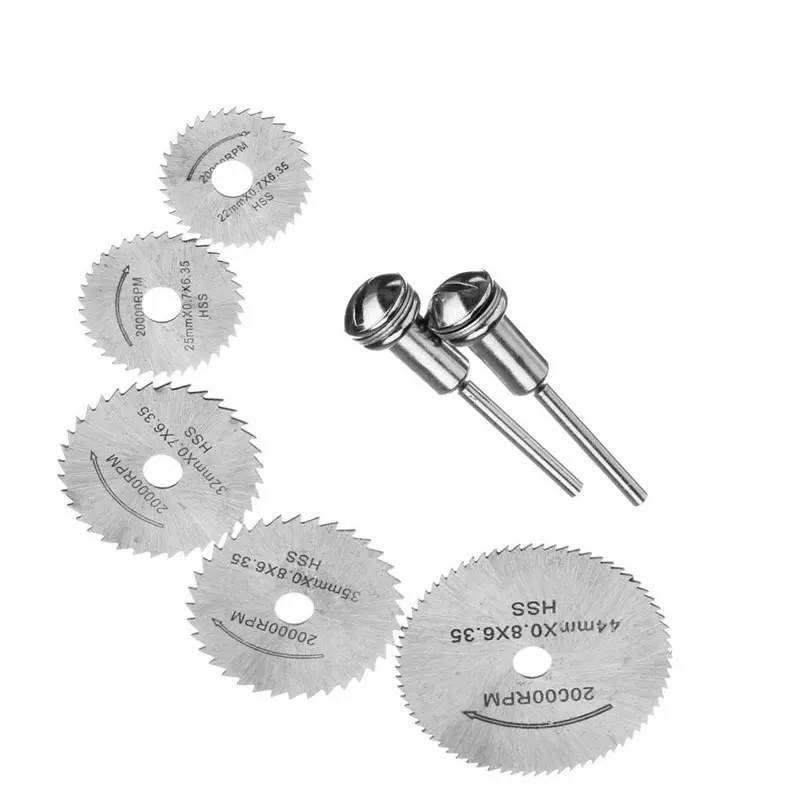 

HSS Circular Wood Cutting Saw Blade Discs with 1 Mandrel for Dremel Rotary Tool For Dremel Metal Cutter Blades Abrasive Tool