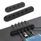 Зажимы для кабеля, клейкий шнур, органайзер, силиконовый самоклеящийся, для настольного ПК, USB-кабель для зарядки, шнур питания, для офиса