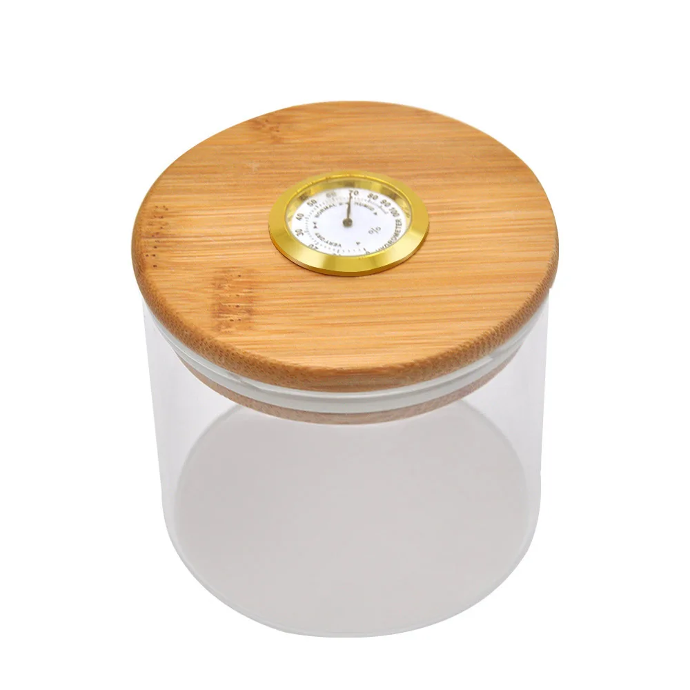 Большой вместимости изделия из бамбука и дерева табак ящик с гигрометром