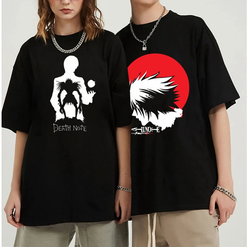 

Death Note Anime Print TShirt Shinigami Ryuk Yagami Light Graphic Tee Women Men Harajuku Manga Couples Dress Tops Camisetas