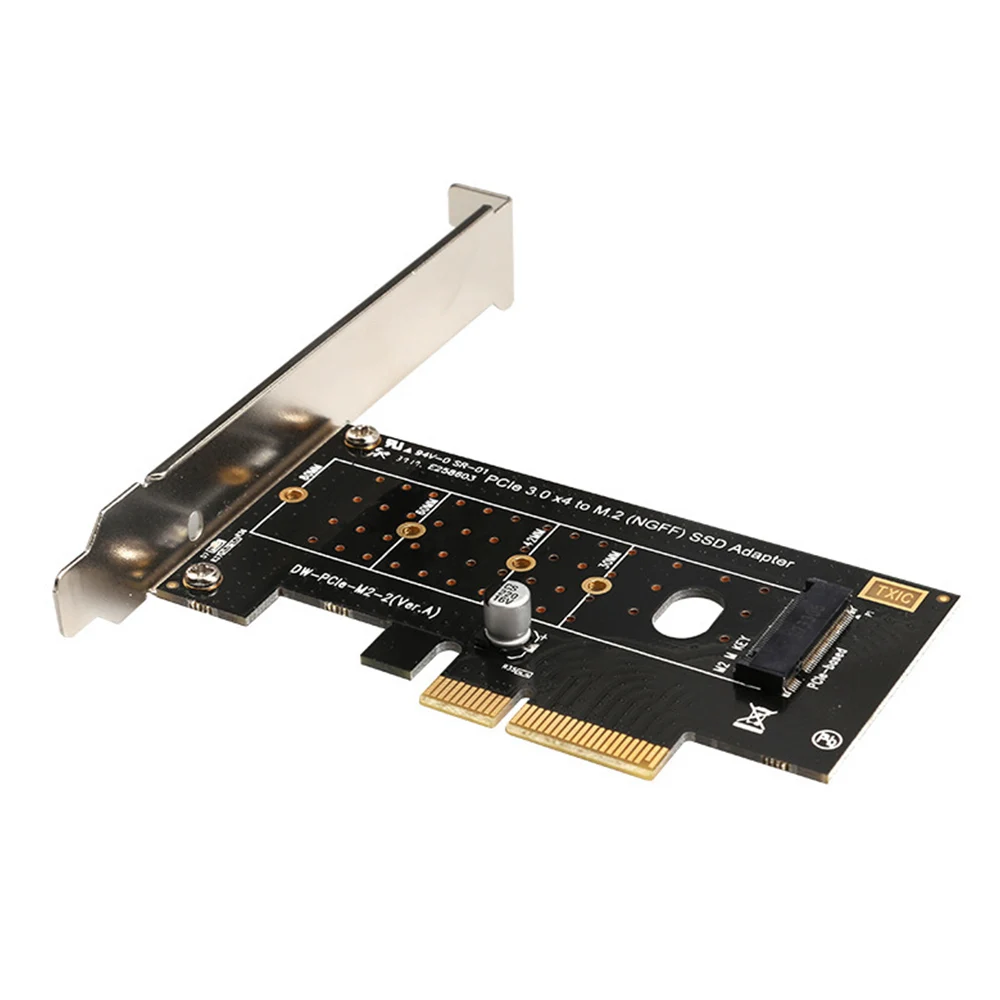 

PCIE X4 Expansion Card PCI Express 3.0 X4 To NVME M.2 M KEY NGFF SSD Riser Card Supports 2230 2242 2260 2280 SSD