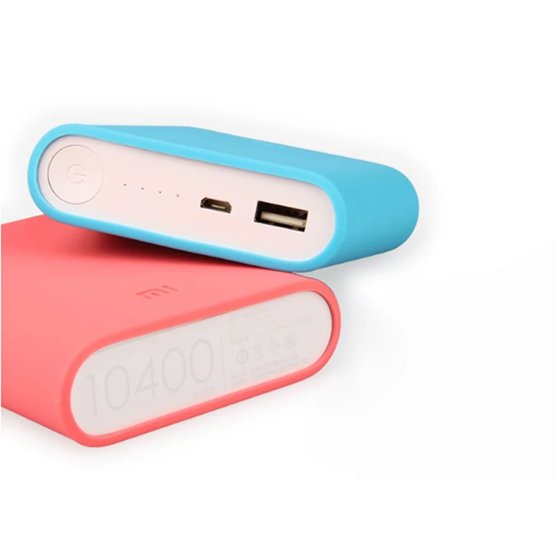 For Redmi 10400mAh Mobile Power Bank Silicone Protective Cover  Case for10400 mAh Mobile Power Powerbank Skin Shell  Case