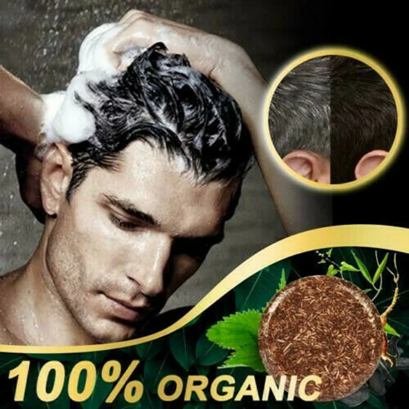 

Natural Organic Hair Darkening Shampoo Original Plant Conditioner Shouwu Hair Coloring Shampoo Hair Growth Handmade Soap