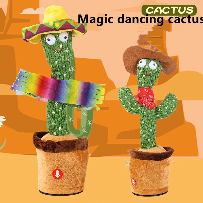 

Электрическая игрушка, танцующий песок, скульптура, кактус, светящийся, может петь и говорить, подарки на день рождения, Рождественский Деко...