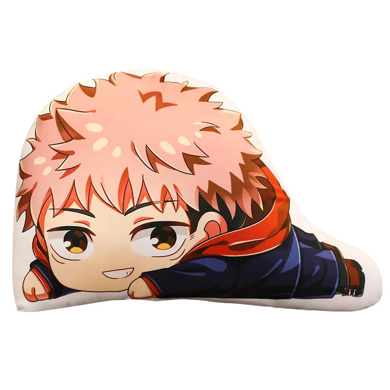 

33x45cm Anime Jujutsu Kaisen Cosplay Pillow Soft Plush Yuji Itadori Costume Double Side Printed Doll Cushion Cosplay Pillow