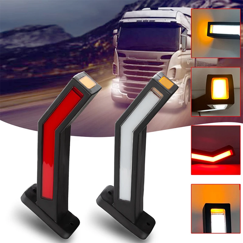 2 шт. стоп сигнал светодиодный боковой маркер Караван Трейлер огни 24v свет