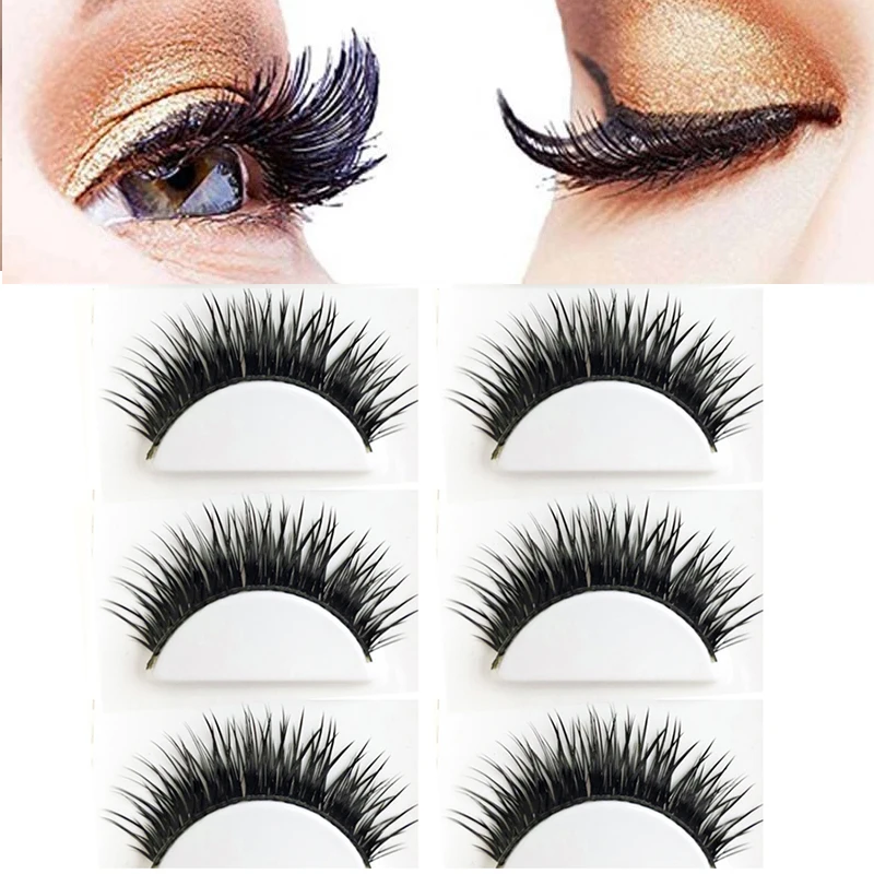 Накладные ресницы для наращивания ручной работы 10 пар натуральные прозрачные