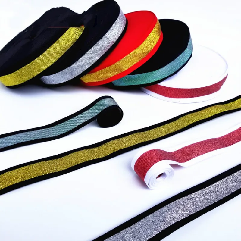 1 м 3 см широкие неэластичные золотые серебряные спортивные брюки из ткани