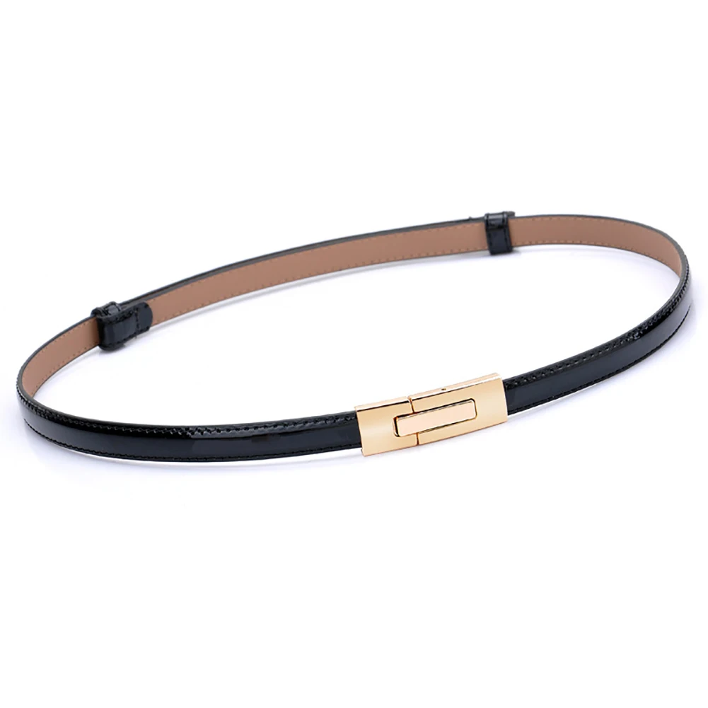 Модный женский узкий пояс карамельного цвета вставка металлическая с пряжкой