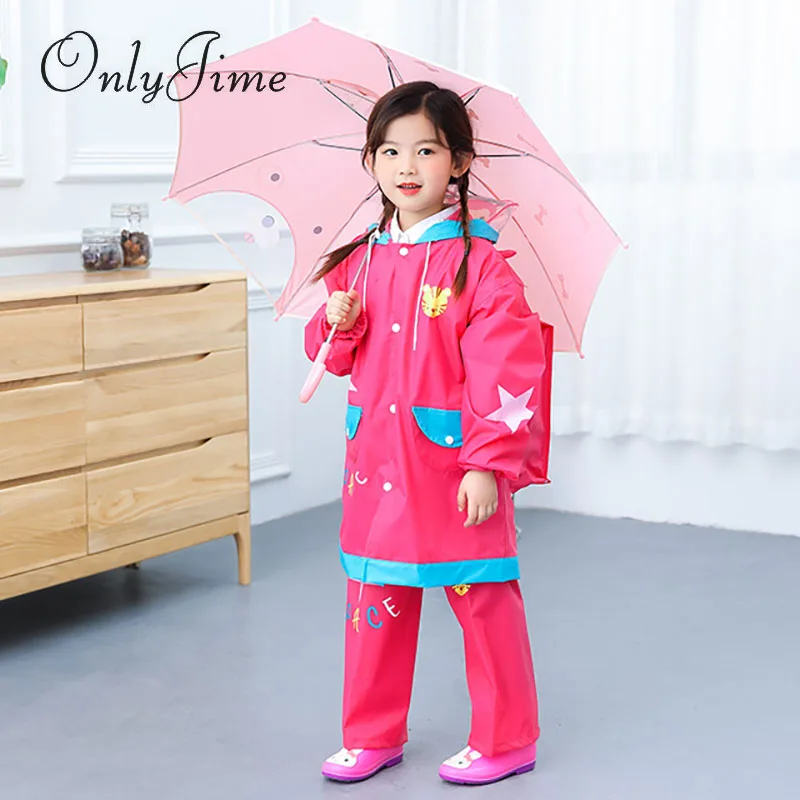 Only Jime/детский Модный водонепроницаемый костюм плащ с капюшоном детский Цельный