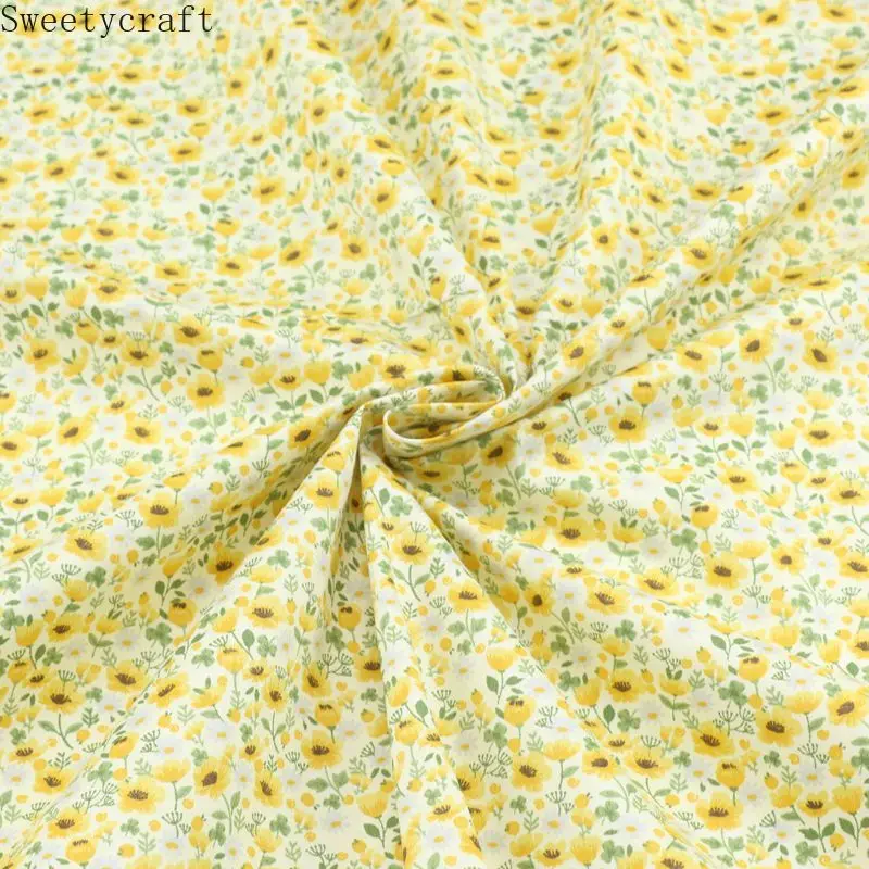 Маленький цветок плед печатных саржа хлопковая наполовину для шитья &quotдетское