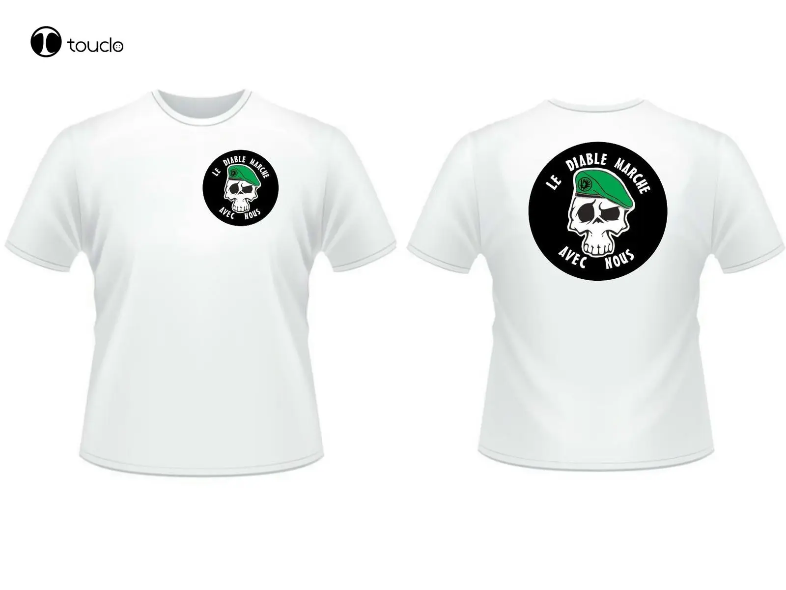 

Men Cool Tee Shirt ..:: T-Shirt ::.. Le Diable Marche Avec Nous - Legion Etrangere 2 Eme Rep Tap Summer T-Shirt Unisex