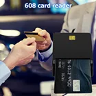 USB смарт-карта, банковская карта IC ID SIM TF 608, портативный кардридер, украшение для карт для чтения банковских карт для Windows