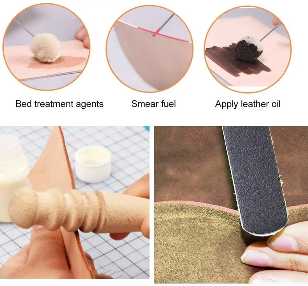 Leather Edge Beveler с кожаными инструментами для склеивания нож резки шерсть