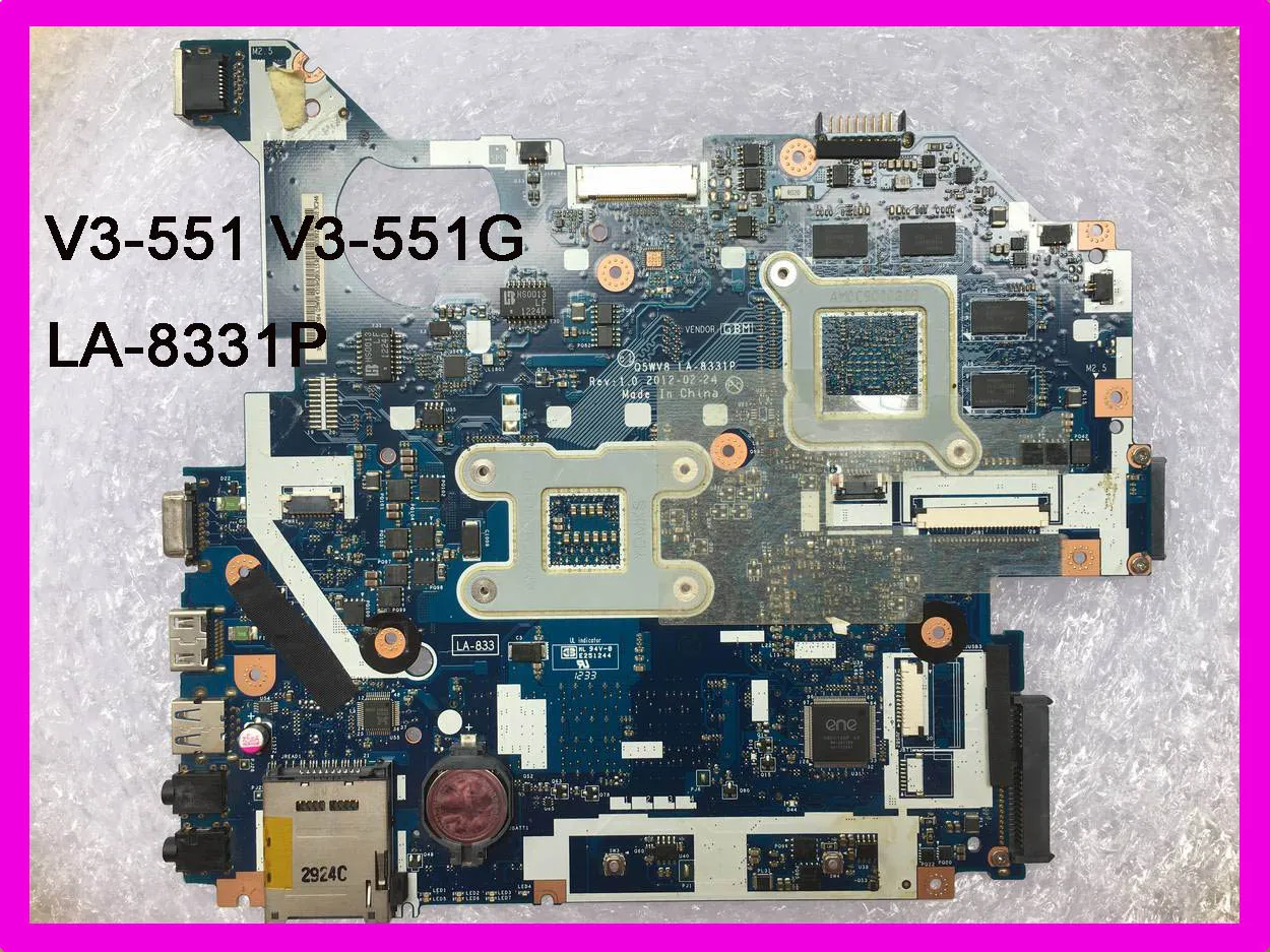 NBC1811001 Q5WV8 стандартная материнская плата для ноутбука Acer aspire LA-8331P DDR3 Radeon HD 7670M