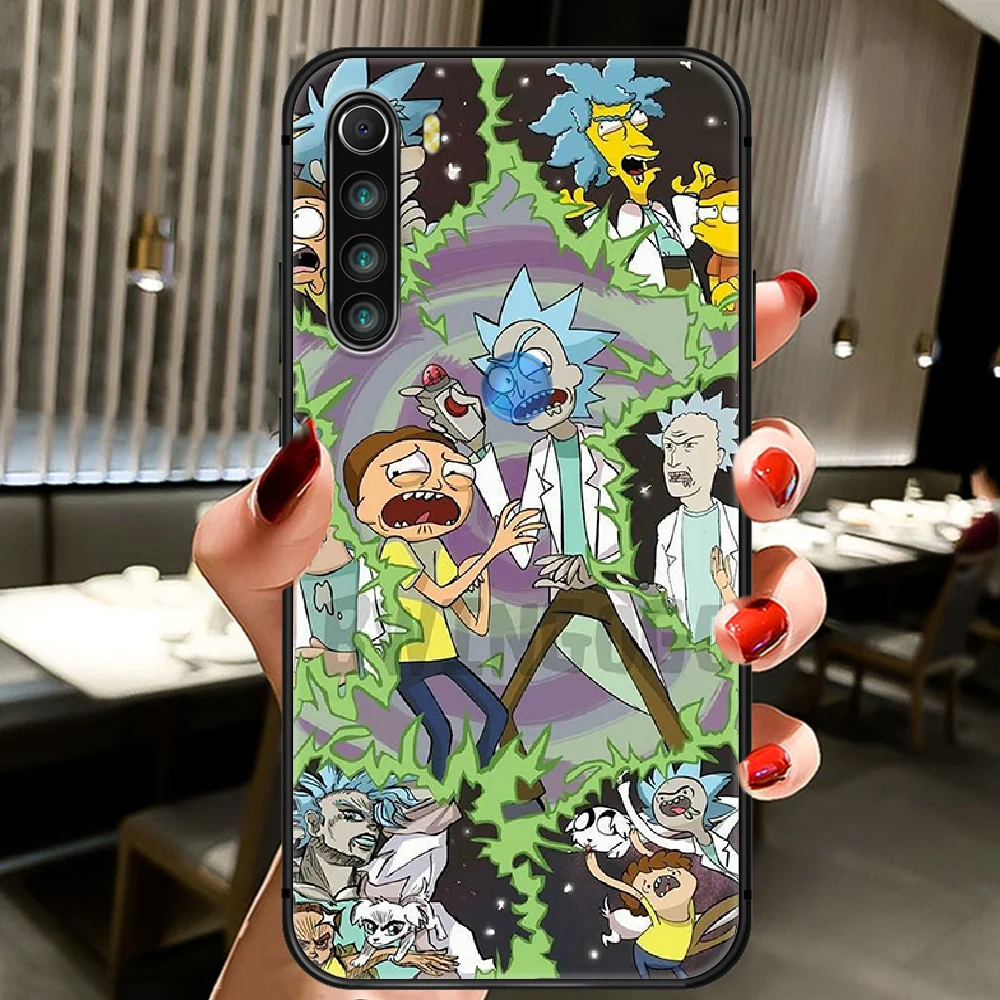 

Cartoon Cute Ricks and Mortys Phone Case Cover Hull For XIAOMI Redmi 7a 8a S2 K20 NOTE 5 5a 6 7 8 8t 9 9s Pro Max black Prime